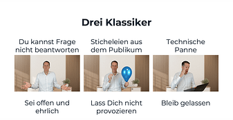 Lektion 3: Beispiel Mini-Checkliste: souverän präsentieren trotz Nervosität