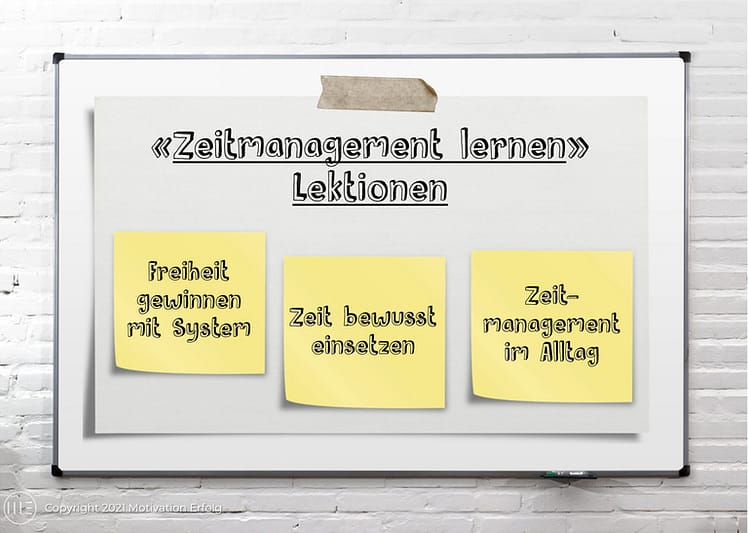 Lektionen «Zeitmanagement lernen» Lektionen «Zeitmanagement lernen»