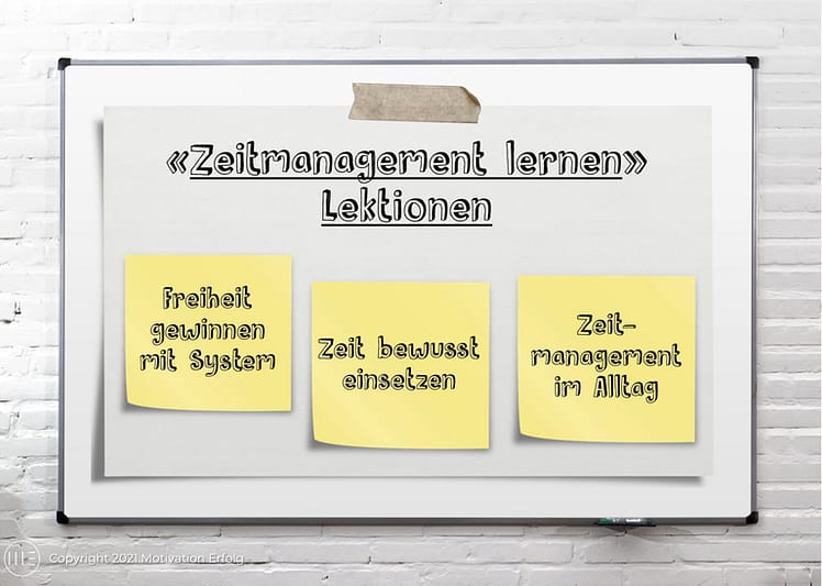 Lektionen «Zeitmanagement lernen»